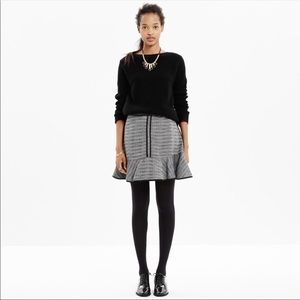 Tweed Madewell grey and black miniskirt